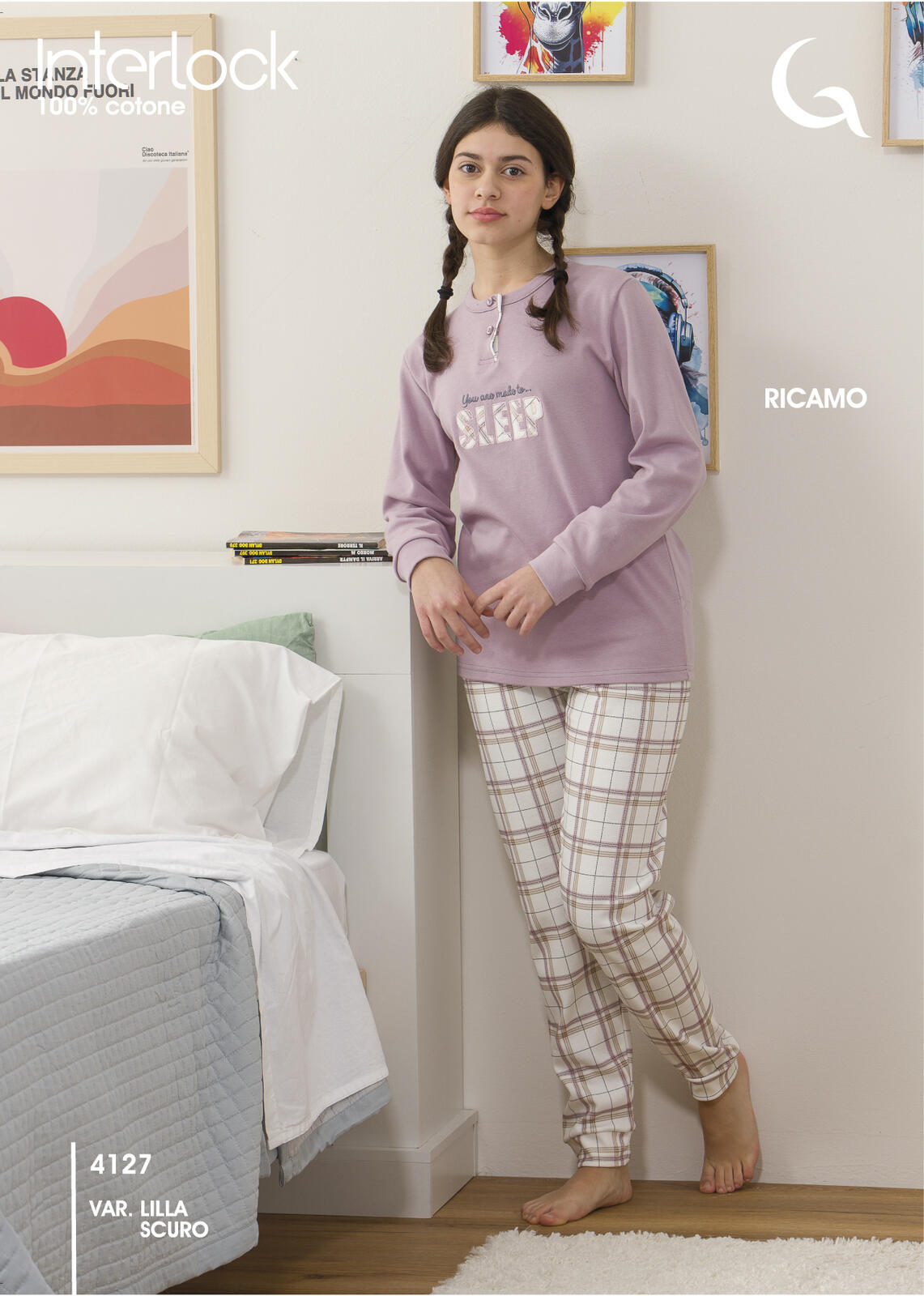 PIGIAMA RAGAZZA M/L 4127 Tellini S.r.l. Ingrosso Abbigliamento